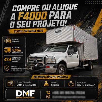FORD F-4000 2.8 ISF DIESEL 4X4 MANUAL